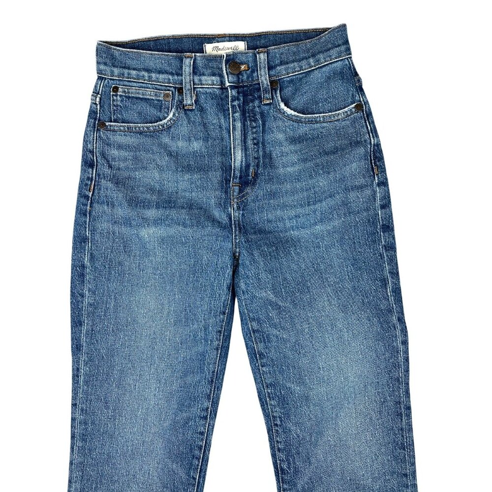 Madewell Womens Classic Straight Jeans Size 24 Blue Denim Fair Trade Certified - Picture 3 of 14